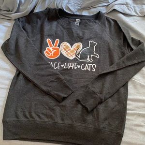 Cat long sleeve tee